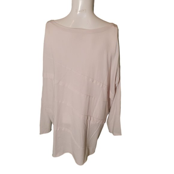 Planet Laura G Boxy Pima Cotton Pink Tee Top Tunic Tshirt Oversized Jersey Sz OS - Picture 4 of 6